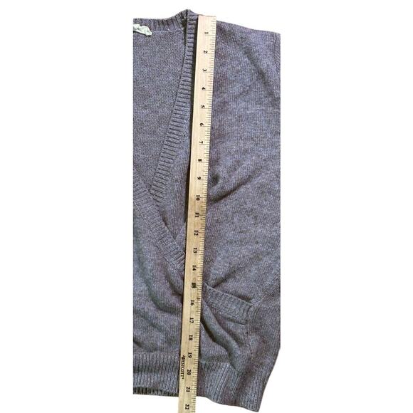 Love Stitch Taupe Gray Wrap Sweater Women's Small - Picture 2 of 7